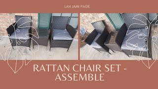 Rattan chair set - assembly