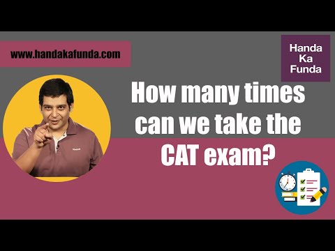 How many times can we take the CAT exam?