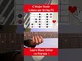C major scale 3-note-per-string position 2#shorts  #guitarscales #guitararpeggios