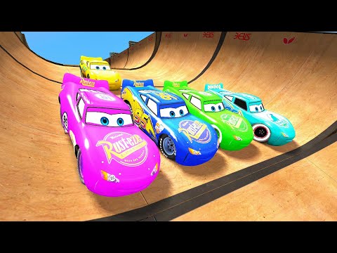 Lightning🛩 McQueens Ultimate Mega Car Jump Testing Ep. 6 - GTA IV Simulator