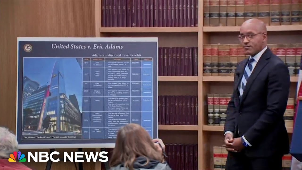 Federal prosecutor breaks down benefits and gifts NYC Mayor Adams received
