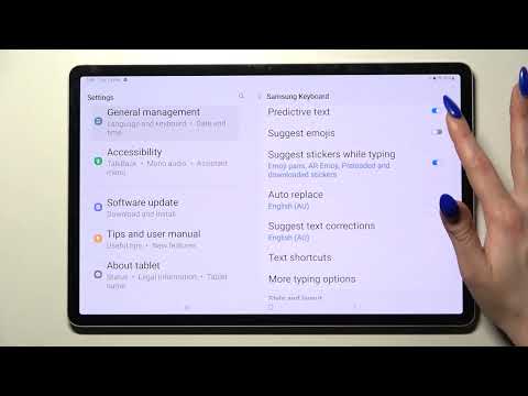 How to Enter Text Correction Options in SAMSUNG Galaxy Tab S8+ - Open Text Correction Options