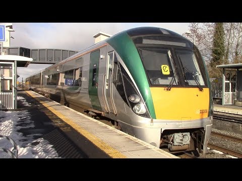 Irish Rail 29000 + 22000 Class Trains - Clonsilla Station, Dublin