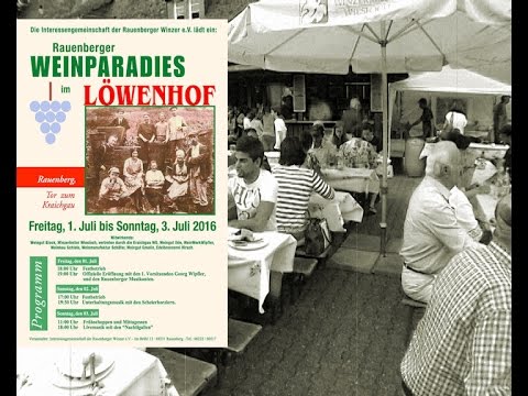 WEINPARADIES RAUENBERG - erster Tag ein voller ERFOLG - weiter geht es Samstag und Sonntag