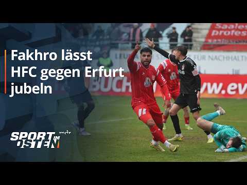 Fakhro lässt HFC gegen Rot-Weiß Erfurt jubeln | Sport im Osten | MDR