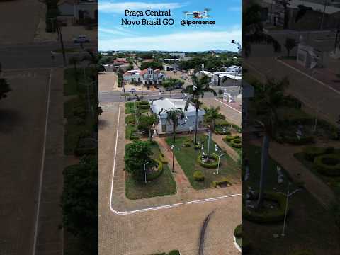 NOVO BRASIL GOIÁS, PROJETO VISÃO AÉREA - PRACA CENTRAL.