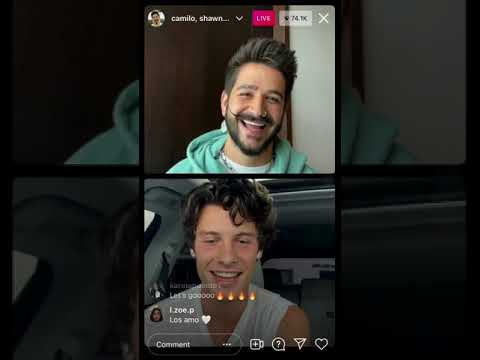 SHAWN MENDES releases new song with CAMILO. Instagram Live 7/14/21