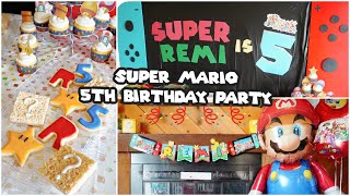 Remi's DIY Super Mario 5th Birthday Party Supply Haul + Decor