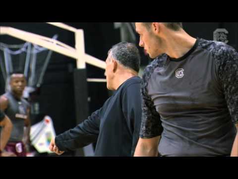 Frank Martin mic'd up during summer practice