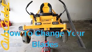 Cub Cadet Ultima ZT1 How To Change Blades