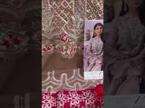 Zaha Aaeesha Vol 3-10155 Georgette Wholesale Pakistani Suit – product video thumbnail
