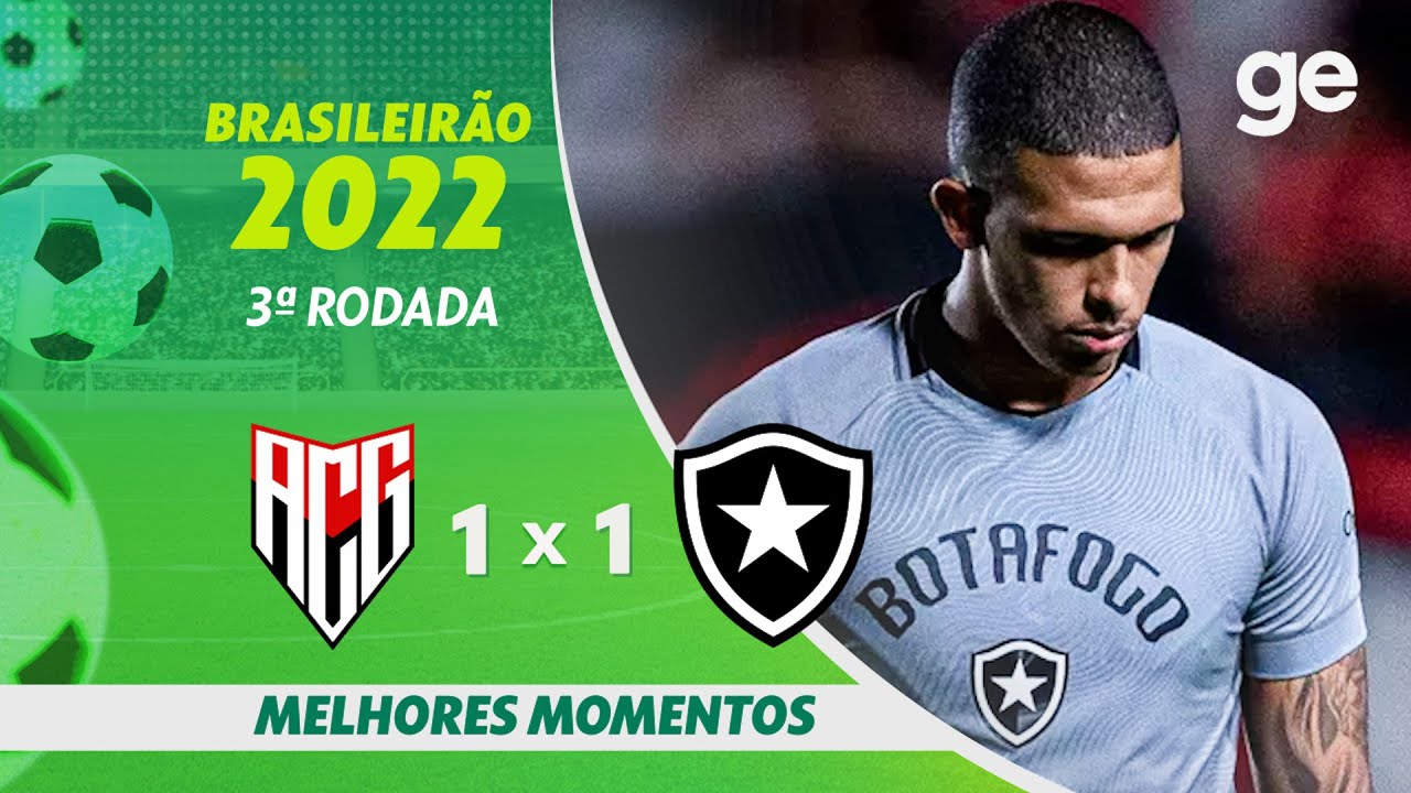 VÍDEO: Gols e melhores momentos do empate entre Atlético-GO e Botafogo em Goiânia