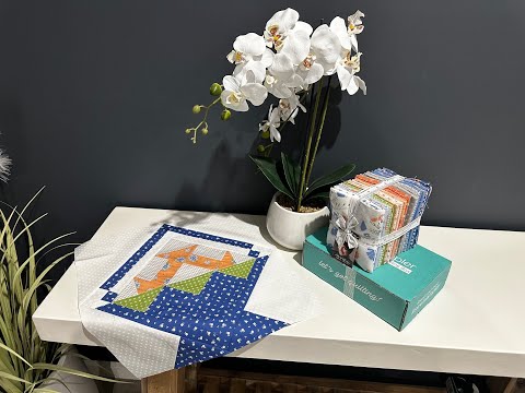 April 2024 Sew Sampler - Pieceful Baskets quilt along Block No 1