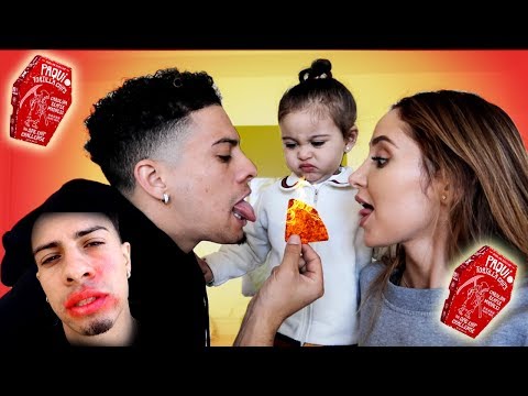WE TRIED THE HOTTEST CHIP IN THE WORLD!!! (AUSTIN HAD AN ALLERGIC REACTION)