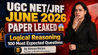 LOGICAL REASONING JUNE 2026 UGC NET/JRF  MARATHON | Paper-1 | #ugcnet2026