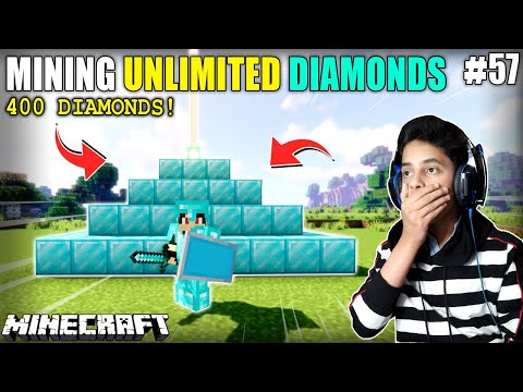 HS Gaming - I MINED UNLIMITED DIAMONDS FOR DIAMOND BEACON | MINECRAFT SURVIVAL GAMEPLAY#57 | HS GAMIMG