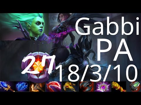 Gabbi Phantom Assassin vs Dragon Knight, Luna, Leshrac - Fnatic vs TnC g2 Ti10 dota2