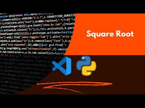 Find The Square Root Using Python Vs Code Code Lounge