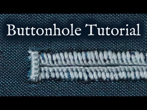 How to Hand Sew Buttonholes (18th Century) [CC]