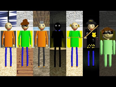 Everyone is Baldi's 7 But Robber Escapes Mods - All Perfect!