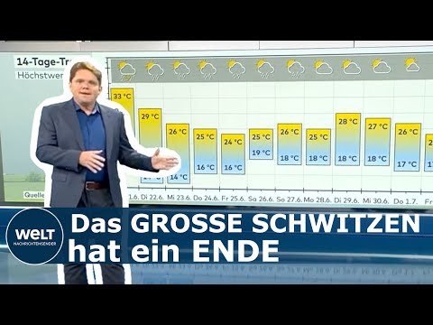 HEFTIGE UNWETTER: Gewitter, Starkregen, Hagel! Eimerweise Niederschlag in Teilen von Deutschland