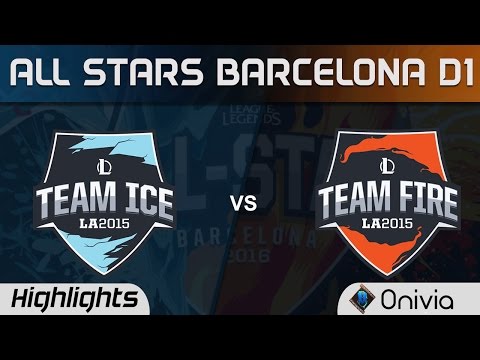 Team Ice vs Team Fire Marksmen mode Highlights All Stars Barcelona 2016