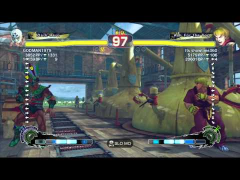 SSF4 AE 2012: GODMAN1979 (El Fuerte) vs 1P (Ken) - Xbox Live Ranked Match