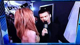 Kathy Griffin makes gay joke about Ryan Seacrest to his face Grammys red carpet 2011