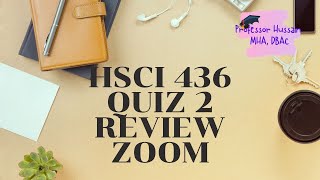 HSCI 436 quiz 2 review zoom