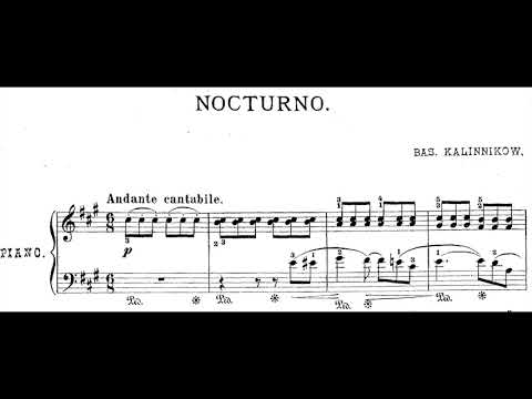 Vasily Kalinnikov - Selected Piano Pieces