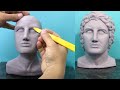 Sculpting Alexander The Great in Minutes! Greek Sculpture!🙌