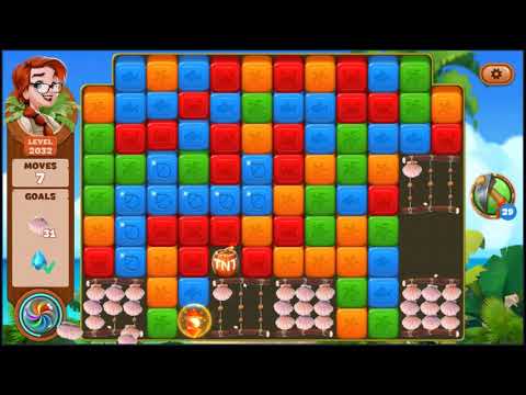 Lost Island Blast Adventure Level 2032 - NO BOOSTERS 🏝️ | SKILLGAMING ✔️