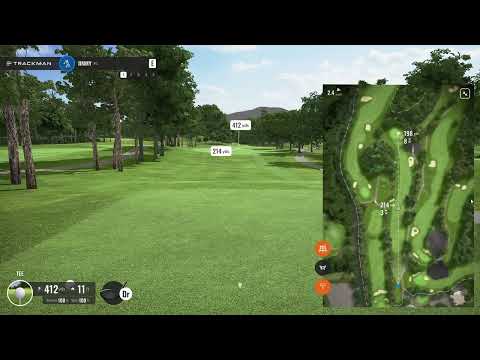 Playing Virtual Golf on TrackMan