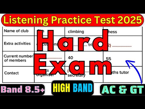 HARD TEST DECEMBER 2025 IELTS LISTENING PRACTICE TEST WITH ANSWERS | VERY HARD IELTS LISTENING