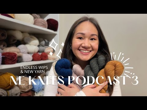 podcast 3 | petite knit slipover, why I have too many new wips, trying out sewrella yarn