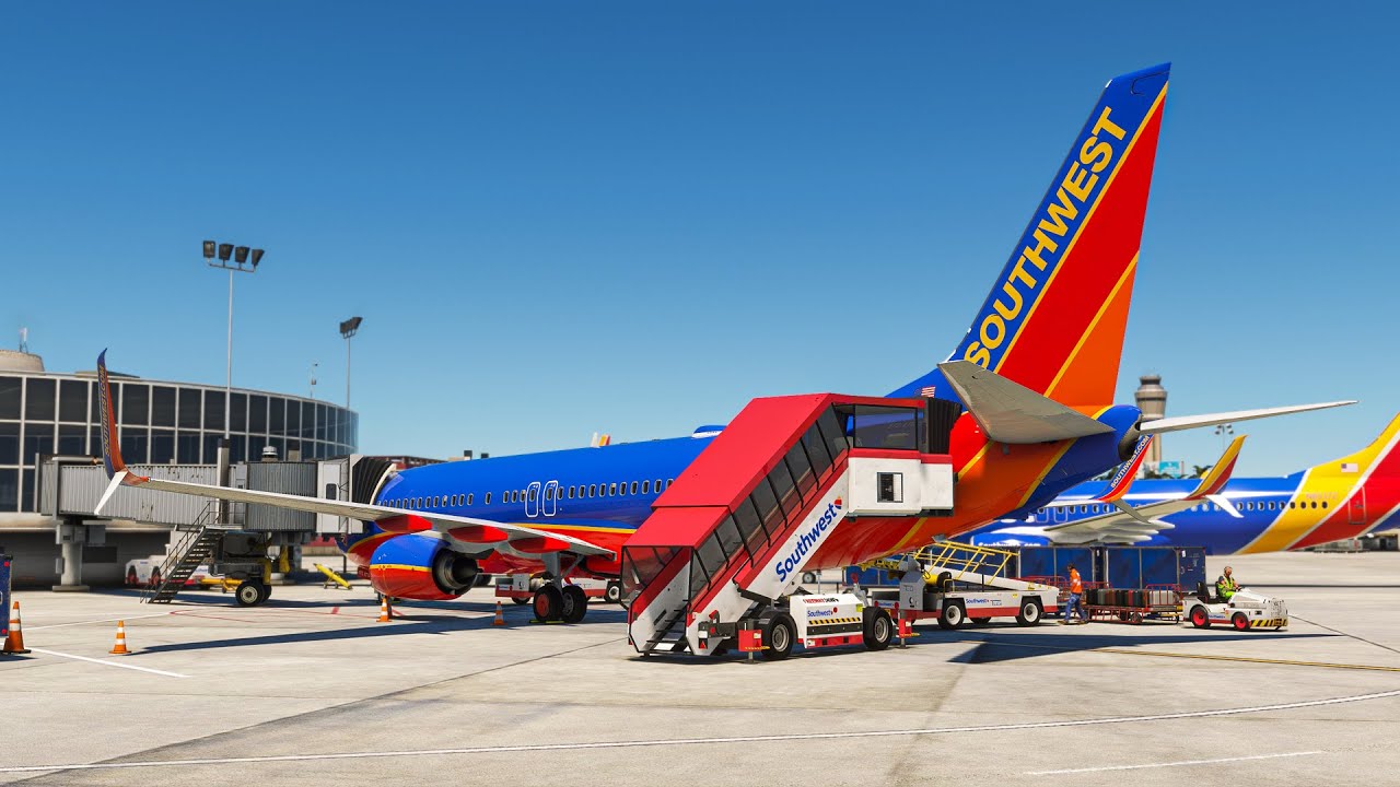 Boeing 737-800 - Southwest -  N872CB | Landing at Las Vegas(KLAS) | MSFS20 Gameplay #67 | 4K
