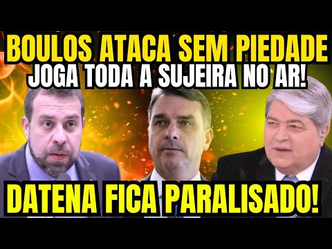 💣BOMBA! BOULOS ACUSA FLÁVIO EM REDE NACIONAL E DIZ: “BANDIDO E RACHADOR” — DATENA FICA SEM REAÇÃO🔥🫢