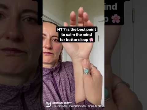Acupuncture Point for Insomnia 😴 #acupuncture