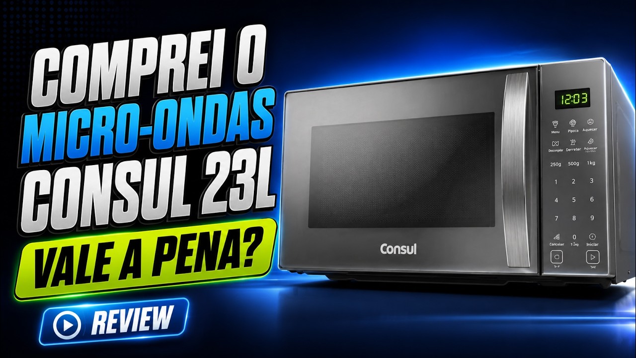 Miniatura da avaliação em vídeo de Micro-ondas Brastemp BMS23A 23 Litros Multi Preparos