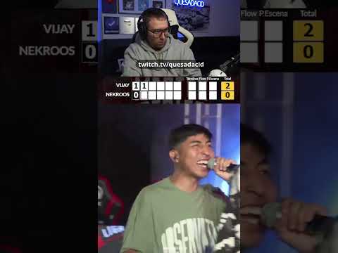 RODRIGO QUESADA REACCIONA A LA RÉPLICA DEL VIJAY VS NEKROOS