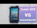 Sonim XP8 vs snowstorm