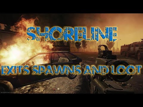 Escape from Tarkov Shoreline exits spawns loot and map