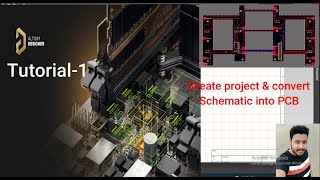 How to create project & convert schematic into PCB | Change footprint | Tutorial-1| Altium Designer