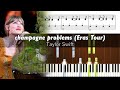 Taylor Swift - champagne problems (Live at Eras Tour) - Accurate Piano Tutorial with Sheet Music