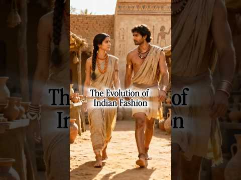 The Evolution of Indian fashion 🇮🇳 #history