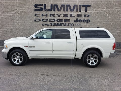 2016 RAM 1500 CREW SHORT LARAMIE ECODIESEL WALK AROUND REVIEW SOLD! 9T250A FOND DU LAC SUMMITAUTO