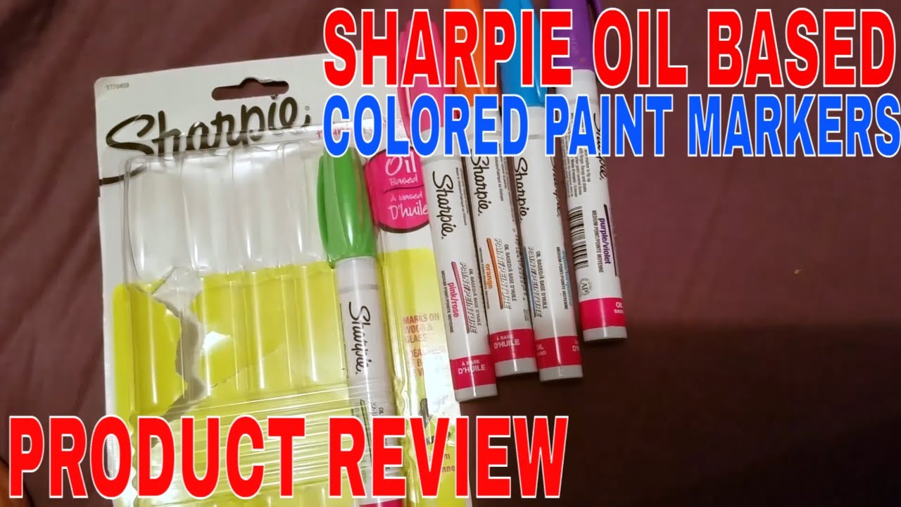 Sharpie Oil-Based Paint Marker, Medium Point, White Ink, Pack of 6 Medium Point/White Ink 6 Pack