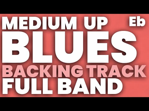Blues in Eb Jazz Backing Track Swing 180 bpm Brushes - FULL BAND