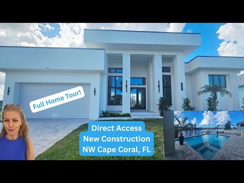 4240 NW 33rd Ln Cape Coral NEW CONSTRUCTION | One-of-a-Kind Custom-Designed Gulf Access Home