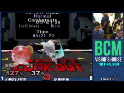 The Final BCM - AngryLobster (Marth) vs Starman (ICs) - Losers R5